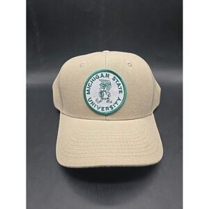 Michigan State Hat Spartans Vintage NEW Hook Loop Decky